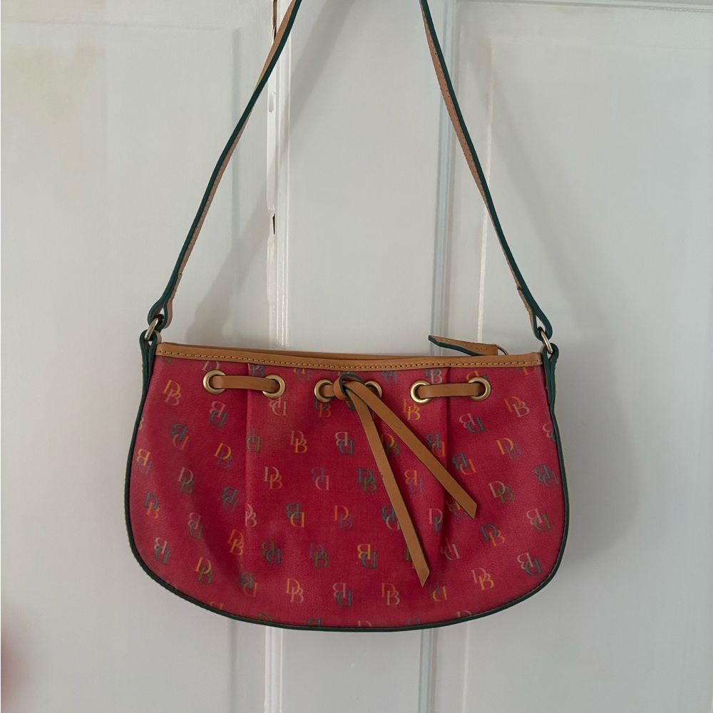 Dooney & Bourke pink and Tan Shoulder Bag